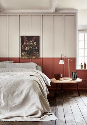 Schlafzimmer aus Tuscan Red